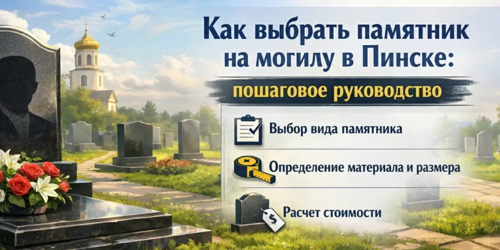 Как выбрать памятник на могилу в Пинске: пошаговое руководство