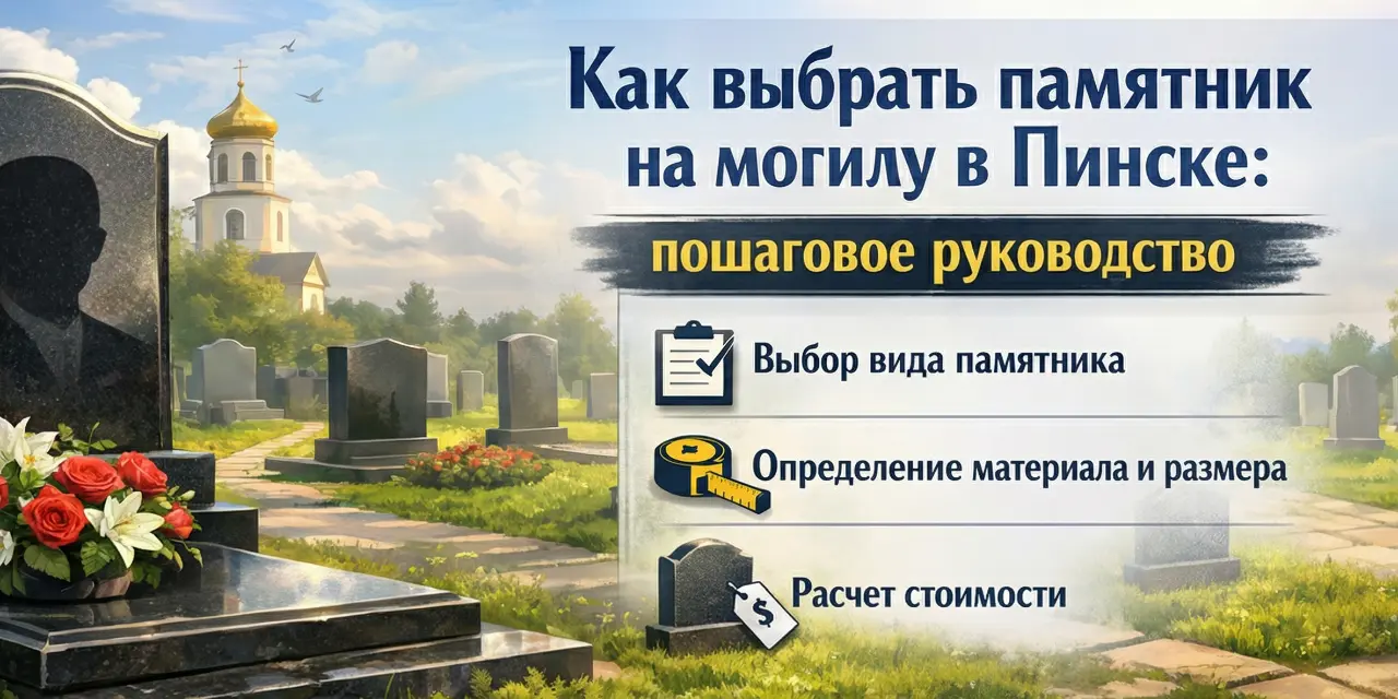 Как выбрать памятник на могилу в Пинске: пошаговое руководство